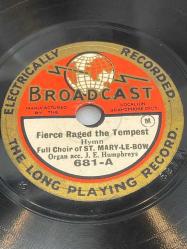 78 DEVİR TAŞ PLAK BROADCAST  ELECTICALLY   RECORDED. THE LONG PLAYING RECORD . A - Eternal Father, Strong to Save  B - Fierce Raged the Tempest