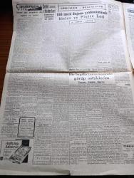 Cumhuriyet Gazetesi - 14 Ocak 1950 - Mısır'daki Seçimin Neticeleri Köşe Yazısı - Sovyet Rusya Kanlı Bir Temizlik Arifesinde - Seçim Tasarısının Mühim Bir Maddesi - Bütün Yurdu Şiddetli Bir Soğuk Dalgası Kapladı - Dün Bir İngiliz Denizaltısı Battı - Moskova'da 3 Yıl Yazan Bedell Smith Yazı Dizisi - İstanbul Valisi Fahrettin Kerim Gökay'ın Radyodaki Konuşması - Taksim'de Opera Binasının İnşaatı Durdurulmayacak - Zeynep Kamil Hastanesi'nin Bir Yıllık Faaliyeti - 100. Doğum Yıldönümünde Bizler Ve Pierre Loti Yazan A. Adnan Adıvar - Sapa Yol Yazan Concordia Merrel Yazı Dizisi - Sabahattin Ali'yi Öldürmekten Sanık Ali Ertekin'in Davası - Ölüme Doğru Yazan Agatha Christie Yazı Dizisi - Lig Maçları Tehir Edildi - Galatasaray Fenerbahçe Basketbol Maçı - Manon Saray Ve İnci Sinemasında - Şehir Dram Tiyatrosunda Tebeşir Dairesi - Gripin - Bulmaca - Bugünkü Radyo Programı - Citroen Araba - Siera Radyoları - Arı Unları - Muammer Karaca Opereti Sizin Sokak Bugün Maksimde