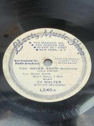 78 DEVİR TAŞ PLAK  LİBERTY MUSIC SHOP. NEW YORK