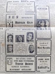 Cumhuriyet Gazetesi - 4 Ocak 1950 - Basın Kanunu Yazan Nadir Nadi Köşe Yazısı - Yakın Doğunun Emniyeti Meselesi Ve Türkiye - Truman Bugün Bir Nutuk Söyleyecek - Mısır'da Seçim Yapıldı İlk Neticelere Göre Vefd Partisi Başta Geliyor - Seçimin Öne Alınması İhtimali Kuvvetlendi - Bütün Yurtta Karakış Şiddetini Arttırmaya Başladı - Moskova'da 3 Yıl Yazan Bedell Smith Yazı Dizisi - Başbakan Şemsettin Günaltay Dün Paşabahçe Cam Ve Şişe Fabrikasını Gezdi - Kelimeler Arasında 50 Yıl Yazan Ahmet Hamdi Tanpınar - Profesör Einstein'ın Yeni Keşfi Nedir - Sapa Yol Yazan Concordia Merrel Yazı Dizisi - Ucuzluğa Doğru Yazan Burhan Felek Köşe Yazısı - Bir Amerikan Doktorunun İfşaatı Sağ Kalan Nazi Liderleriyle Mülakat - Ölüme Doğru Yazan Agatha Christie Yazı Dizisi - Müzeyyen Senar Suzan Güven ve Zehra Bilir İnci Sinemasında - Gary Cooper Filipin Aslanı Bu Akşam Şark Sinemasında - Hamiyet Yüceses Lale Saz Salonunda - Necipbey Yağlı Yağsız Krem - Çapamarka Kara Biber -  Bugünkü Radyo Programı - Bulmaca