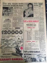 YENİ SABAH GAZETESİ 1 ŞUBAT 1960 YIL :22 SAYI :7514--Cezayir de kan dökülmeye başladı: Oran bölgesinde Milliyetçilerle Ordu birlikleri arasında vuku bulan ilk çarpışmada 13 kişi öldü ,34 yaralı var  ---Kılıçlıoğlu mütecavizin resmini savcılığa veriyor --Bir genç ,polisin gözü önünde karısını öldürüp intihar etti --Üsküdar da 15 kişi bir doktoru  sokakta dövdü --Sokak ortasına kurulan içki masasında cinayet çıktı --Bir idareci bir hakeme dün sahada  dayak attı --Bazı kitaplar :Siyavuşgil --İstanbul Rehberi --Zarar eden iktisadi devlet teşekkülleri devlete yük oluyor --Donarak ölen komiser defnedildi ---CHP Genel Merkez Binası Tehlikede Mi ?--Sokak ortasında kurulan içki masasına cinayet çıktı ---Fenerbahçe nin rakibi 3-2 yendiği maçın sonunda :Bir Feriköy idarecisi hakemi sahada dövdü ---İ.Spor Kasımpaşa yı rahat mağlup etti :3-0--Demirspor Hacettepe yi yendi :5-1--