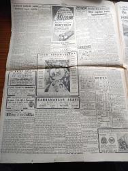 Cumhuriyet Gazetesi - 21 Eylül 1950 - Türk Bulgar Sınırında İmzalanan Protokol - Birleşmiş Milletler Genel Kurulunda Rus Ve Amerikan Teklifleri - Barışseverler Derneğinin Tevkif Edilen Azaları Mahkemeye Götürülürken Fotoğraf - Kore'ye Yeni Bir İhraç Daha Yapıldı - Süreyya İlmen'in İşçilere Yaptığı Büyük Bağış Fotoğraf - Galatasaray'ın Londra'da Yaptığı Dördüncü Maçın Tafsilatı - Galatasaraylılar  Coventry Şehri Vali Ve Belediye Reisiyle Bir Arada Fotoğraf - Tevfik Rüştü Aras Amerika'ya Hareket Etti - İspanyol Komünist Partisi Moskova Temsilcisinin İfşaatı Komintern'in İçyüzü Yazan Castro Delgado Yazı Dizisi - Yeni Ses Tiyatrosu Bu Akşam Açılacak - Karanlık Oda Yazan Peride Celal Yazı Dizisi - Radyoda Temsil Yazan Burhan Felek Köşe Yazısı - Profesör Nimbüs'ün Maceraları Karikatür - İzmir Fuarı Dün Gece Kapandı - Tito Dünya Bankası Direktörüne Ziyafet Verdi - Soysuz Filmi İpek Sinemasında - Hep O Masal Yazan Kemal Ragıp Enson Yazı Dizisi - Dün Yapılan Tenis Karşılaşmaları
