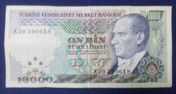 ON BİN (10000) TÜRK LİRASI K20 SERİSİ KAĞIT PARA