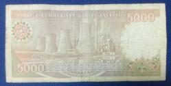 BEŞ BİN (5000) TÜRK LİRASI KAĞIT G 18 583820 14 OCAK 1970