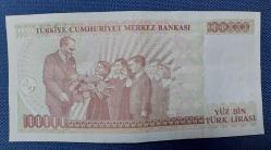 YÜZ BİN (100000) TÜRK LİRASI KAĞIT PARA I 10 828783