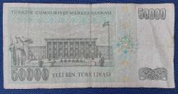 ELLİ BİN (50000) TÜRK LİRASI KAĞIT PARA M10 734584