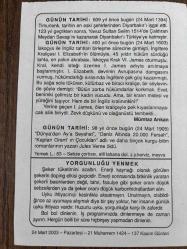 24 MART 2003 - TAKVİM YAPRAĞI - DOĞUM GÜNÜ HEDİYESİ - BÜYÜK SAATLİ MAARİF TAKVİMİ - NACİ KASIM -  TİMURLENK DİYARBAKIR'I İŞGAL ETTİ - MÜMTAZ ARIKEN - YAZAR JULES VERNE ÖLDÜ - YORGUNLUĞU YENMEK