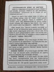 29 MART 2003 - TAKVİM YAPRAĞI - DOĞUM GÜNÜ HEDİYESİ - BÜYÜK SAATLİ MAARİF TAKVİMİ - SELİM SIRRI TARCAN - ANTHONY TROLLLOPE - İLKOKUL MECBUR KILINDI - YAZAR ABDULLAH ZİYA KOZANOĞLU VEFAT ETTİ - KARİKATÜRİST MUSTAFA EREMEKTAR VEFAT ETTİ