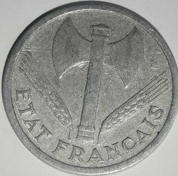 FRANSA 1942   1 FRANK