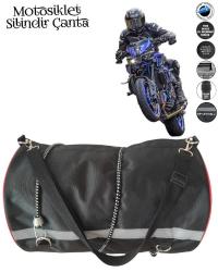 sevbags motosiklet silindir çanta gergi lastikli 30xx40