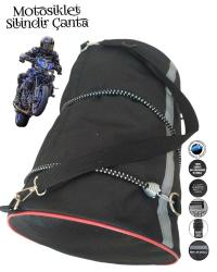sevbags motosiklet silindir çanta gergi lastikli 30xx40