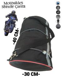 sevbags motosiklet silindir çanta gergi lastikli 30xx40
