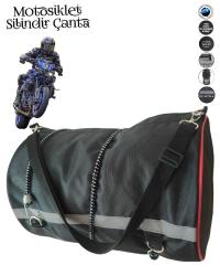sevbags motosiklet silindir çanta gergi lastikli 30xx40