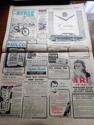 Cumhuriyet Gazetesi - 31 Temmuz 1952 - Barut Fıçısı Yazanlar Nadir Nadi Köşe Yazısı - İran Çok Mühim Hadiseler Arifesinde - CHP Meclisinin İçtimaları Dün Bitti Bir Tebliğ Yayınlandı - Mısır'a Girip Çıkmak Yasak Edildi - Helsinki'den Dönen İlk Olimpiyat Kafilesinin Yeşilköy'de Karşılaştığı Alakasızlık Fotoğraf - Lübnan'da Kapatılan Gazeteler - Kore Değiştirme Birliğimiz Dün Hareket Etti -  Hayvan Çiftliği Yazan George Orwel Yazı Dizisi - Rüyam Atlantiği Nasıl Geçti Yazan Vedad Abud Yazı Dizisi - Ruh Gurbetinde Yazan Kerime Nadir Yazı Dizisi - Profesör Nimbüs'ün Maceraları Karikatür - Ziraat Hoca Ve Naşiri Salih Zeki Vefat Etti - Dünyanın En Kuvvetli Basketbol Takımı Harlem Globe Totters Takımı Geliyor - Zafer Ordusu Filmi Bugün Elhamra'da - Yıldırım Ordusu Lale Sinemasında - Atatürk'e Aid Yeni Bir Hatıra - Cadillac Otomobil - Rudge Bisikletleri - Arı Unları - Philco Buzdolabı - Saint Joseph Lisesinden Yetişenler Balosu Suadiye Plaj Gazinosunda - Blendax Traş Kremi