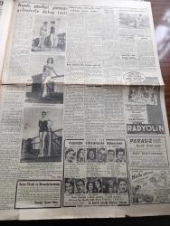 Cumhuriyet Gazetesi - 17 Ağustos 1952 - Onun İzinde Yazan Nadir Nadi Köşe Yazısı - Celal Bayar Amerikan Ordu Bakanı Frank Pace'i Kabul Etti Fotoğraf - Adnan Menderes - Arap İsrail İhtilafı - Nuh'un Gemisi Niçin Bulunamadı Yaşar Kemal Bildiriyor - Kıymetli Sanatkarımız Nurullah Şevket Taşkıran'ı Kaybettik - Sabık Mısır Kralı Faruğun Halifeliği - Üniversite Rektörü Kazım İsmail Gürkan'ın Beyanatı - Müsabakaya Girecek Güzellerin Napoli'de Çekilen İlk Resimleri - Hamiyet Yüceses Ve İsmail Dümbüllü Beşiktaş Bahçesinde - Bankacılar Sendika Kuruyor - Kara Çarşaf Ve Şeffaf Mayo Yazan Doçent Doktor Nurullah Kunter - Peron'lar Cehennemi Yazan Doktor Alberto Caride Yazı Dizisi - Ruh Gurbetinde Yazan Kerime Nadir Yazı Dizisi - 175 İlim Adamı Ankara Vapuruyla İstanbula Geliyor - Güreş Federasyonunun Bilmediğimiz Tarafları Yazan Burhan Felek Köşe - Moda Deniz Kulübünün Yaz Tenis Turnuvası - Haftalık Radyo Programı - Müzeyyen Senar Hacer Buluş Saime Sinan Abdullah Yüce Ferdi Tayfur Ve Sabite Tur Foto