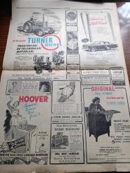 Cumhuriyet Gazetesi - 17 Ağustos 1952 - Onun İzinde Yazan Nadir Nadi Köşe Yazısı - Celal Bayar Amerikan Ordu Bakanı Frank Pace'i Kabul Etti Fotoğraf - Adnan Menderes - Arap İsrail İhtilafı - Nuh'un Gemisi Niçin Bulunamadı Yaşar Kemal Bildiriyor - Kıymetli Sanatkarımız Nurullah Şevket Taşkıran'ı Kaybettik - Sabık Mısır Kralı Faruğun Halifeliği - Üniversite Rektörü Kazım İsmail Gürkan'ın Beyanatı - Müsabakaya Girecek Güzellerin Napoli'de Çekilen İlk Resimleri - Hamiyet Yüceses Ve İsmail Dümbüllü Beşiktaş Bahçesinde - Bankacılar Sendika Kuruyor - Kara Çarşaf Ve Şeffaf Mayo Yazan Doçent Doktor Nurullah Kunter - Peron'lar Cehennemi Yazan Doktor Alberto Caride Yazı Dizisi - Ruh Gurbetinde Yazan Kerime Nadir Yazı Dizisi - 175 İlim Adamı Ankara Vapuruyla İstanbula Geliyor - Güreş Federasyonunun Bilmediğimiz Tarafları Yazan Burhan Felek Köşe - Moda Deniz Kulübünün Yaz Tenis Turnuvası - Haftalık Radyo Programı - Müzeyyen Senar Hacer Buluş Saime Sinan Abdullah Yüce Ferdi Tayfur Ve Sabite Tur Foto