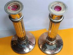 ALMAN GÜMÜŞÜ BİR ÇİFTBÜYÜK BOY MUMLUK