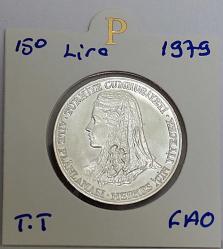 1979 Yılı 150 Lira  FAO Aile Planlaması Herkes İçin Yiyecek  Kenar  (8.90gr 900 Ayar Gümüş Kenar Yazısı Tura'ya Göre Ters )  8715