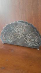 Alman SMF Damgalı Gümüş Kaplama Dekoratif Peçetelik