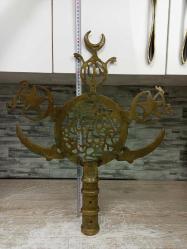 Nadir Muazzam Tekke İşi Bronz Sancak Alemi