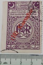 1935 HAYDAR PAŞA RIHTIM VE LİMAN PAKET POSTASI 10 KURUŞTUR SÜRŞARJLI ORİJİNAL 5 KURUŞLUK POSTA PULU DANTEL ERÖRLÜ 2NNN1R ÇOK NADİR