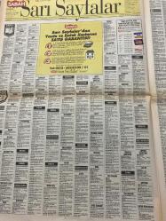 SABAH İSTANBUL GAZETESİ - 20 Nisan 1999 -erdal Bilallar-filiz Güler-ramazan Yazgan-şenol baştakar-eczaneler-önemli telefonlar-İstanbulluların sesini dinleyin-Sarı Sayfalar-İstanbul’da kültür sanat-Güzellik Rehberi-zekeriya temizel-Ali talip Özdemir-Adnan Polat-Ayfer Atay-Mustafa Sarıgül-Merve kavakçı-1999 belediye seçim sonuçları-feyzullah Kıyılı-Ahmet Bahadırlı-Kadir Topbaş-Mehmet Öcalan-Ahmet Genç-beldenin sonuçları-dinlemeye geldiler oy vermediler-Ali Sami Yen-Adnan Polat-Ahmet Vefik Alp-vekillerimiz-perihan doğanyılmaz-hesna Mirgüner sarı-perihan doğanyılmaz-nesrin nas-Sen hiç ateşböceği gördün mü-şen makas-münir nurettin selçuku anma konseri-aşk memuru-özgür ruh