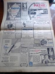 Cumhuriyet Gazetesi - 22 Eylül 1953 - Trakya'da Yapılacak Büyük Manevralar - Adalet Bakanı Osman Şevki Çiçekdağın Dünkü Tetkik Ve Ziyaretleri - Hasan Polatkan Amerika'daki Temaslarında Memnun Fotoğraf - Türk Basınının Büyük Kaybı Necmettin Sadak Vefat Etti - Kasım İşçiler İçin Doğum İstirahati 6 Haftadan 9 Haftaya Çıkarılacak - Beria'nın Rusya'dan Firar Edip Etmediği Belli Değil - Beyaz Köşkte Oturanlar Yazan Rikkat Köknar Yazı Dizisi - Surp Agop Hastanesi'nin Temeli Bugün Atılıyor - Tarihi Şahsiyetlerimizin Kıymetli Portreleri Yazan Haluk Y. Şehsuvaroğlu - 90 Bin Bıçak Yazan Burhan Felek Köşe Yazısı - Atom Silahlarının Yasal İlan Edilmesi - Beyoğluspor Selaniğe Gidiyor - Son Kahkaha Yazan Edison Marshall Yazı Dizisi - 1953 1954 Yunus Nadi Mükafatı En Güzel Hikaye Kısa Bir Yolculuk Yazan Mehmet Ekmekçi - Dünyanın 7 Garibesinden Biri Halikarnas Balıkçısı - Resimli Romanımız Bolo Paşa Vakası Yazan Pierre Gordeaux Yazı Dizisi - Pathe'nin Yeni Zaferi Sesli Sinemaya Makinesi