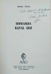 Soframda Kaval Sesi [İLK BASKI, YAYINCISINDAN İMZALI]