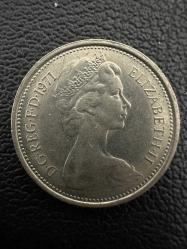 Birleşik Krallık 5 Pence 1971 İngiltere