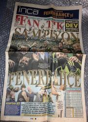 FENERBAHÇE ŞAMPİYON 28 Nisan 2014 FANATİK GAZETESİ GAZETE Yenidir