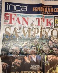 FENERBAHÇE ŞAMPİYON 28 Nisan 2014 FANATİK GAZETESİ GAZETE Yenidir