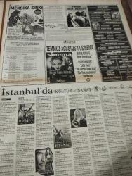 SABAH İSTANBUL GAZETESİ -  6 Temmuz 1999 -erdal Bilallar-filiz Güler-ramazan Yazgan-şenol baştakar-eczaneler-önemli telefonlar-İstanbulluların sesini dinleyin-Sarı Sayfalar-İstanbul’da kültür sanat-Güzellik Rehberi- Ahmet çetinkaya-lütfi kibiroğlu- eminönü- Profesör Doktor Tuncer Toprak- aslı gümüş-ruşen Vanlı- şişli-çatalca-kartal-raşit şanver-uğur aydın-abdulkadir kutlu-hayrettin Kalyoncu- Betül Sayar- beşiktaş-ziraat bankası-hayatı Kılıç- İTÜ- Engin Akbaş
