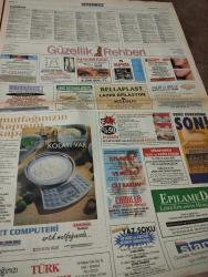 SABAH İSTANBUL GAZETESİ -  21 Temmuz 1999 -erdal Bilallar-filiz Güler-ramazan Yazgan-şenol baştakar-eczaneler-önemli telefonlar-İstanbulluların sesini dinleyin-Sarı Sayfalar-İstanbul’da kültür sanat-Güzellik Rehberi- polis uyumuyor- Bülent Yurtsever- Raif yetim-ahmet Çetin- Lütfi kibiroğlu-nazif Okumuş- Mithat Yumlu- Celal Ramazanoğulları- Ebru yıldız-fulya Karagülle- esra Dalgıç- kadir topbaş-turgut koşar- erol çakır-yaşar ağaderek-hasan Kaynar- selami öztürk-kenan sönmez-sevgi Öztürk- Murat Kurt-fulya lens ve optik-este lazer-türk kalp vakfı-epilamed-bellaplast-cındy zayıflama merkezi-lens market-klasduş-pimapen-mimar teoman-