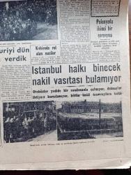 Cumhuriyet Gazetesi - 14 Aralık 1956 - NATO'da Kıbrıs İçin Sert Tartışmalar Oldu - Rusya Macaristana 3 Tümen Daha Gösterdi - İngiliz Dışişleri Bakanı Selwyn Lloyd NATO Bakanlar Konseyi Toplantısında Konuşurken Fotoğraf - Kaçakçılığa Karşı Cenub Hududlarımızda Bazı Köyler Tahliye Edilecek -  Reşat Nuri Güntekin'i Dün Toprağa Verdik Fotoğraf - İstanbul Halkı Binecek Nakil Vasıtası Bulamıyor Fotoğraf - Aşktan Da Üstün Yazan Elizabeth Gaskell Yazı Dizisi - Kıbrıs Ve NATO Yazan Ömer Sami Coşar Köşe Yazısı - Birkaç Fıkra Yazan Burhan Felek Köşe Yazısı - Akbank - Tarihin Tarihi İsmi Tarihe Geçen Hapishane Kaçkını Yazan Alain Decause - Ankara İstanbul Radyosu Programı - Fenerbahçe Atletizm Mevsimini Açtı - Beykoz Emniyeti 4 0 Yendi - İstanbullu Boksör Taki Ziyaris'in Münih'te ki Maçı - Fenerbahçe'nin Dünkü Antrenmanı - Vim Temizleyici