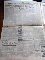 Cumhuriyet Gazetesi - 14 Aralık 1956 - NATO'da Kıbrıs İçin Sert Tartışmalar Oldu - Rusya Macaristana 3 Tümen Daha Gösterdi - İngiliz Dışişleri Bakanı Selwyn Lloyd NATO Bakanlar Konseyi Toplantısında Konuşurken Fotoğraf - Kaçakçılığa Karşı Cenub Hududlarımızda Bazı Köyler Tahliye Edilecek -  Reşat Nuri Güntekin'i Dün Toprağa Verdik Fotoğraf - İstanbul Halkı Binecek Nakil Vasıtası Bulamıyor Fotoğraf - Aşktan Da Üstün Yazan Elizabeth Gaskell Yazı Dizisi - Kıbrıs Ve NATO Yazan Ömer Sami Coşar Köşe Yazısı - Birkaç Fıkra Yazan Burhan Felek Köşe Yazısı - Akbank - Tarihin Tarihi İsmi Tarihe Geçen Hapishane Kaçkını Yazan Alain Decause - Ankara İstanbul Radyosu Programı - Fenerbahçe Atletizm Mevsimini Açtı - Beykoz Emniyeti 4 0 Yendi - İstanbullu Boksör Taki Ziyaris'in Münih'te ki Maçı - Fenerbahçe'nin Dünkü Antrenmanı - Vim Temizleyici
