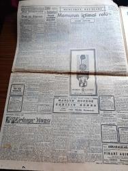 Cumhuriyet Gazetesi - 10 Mart 1956 - İzmir Nutku Üzerine Yazan Nadir Nadi Köşe Yazısı - Adnan Menderes İntizar Hilafına Dün İzmir'de Hiç Konuşmadı -  İngilizler Makarios'u Tevkif Edip Sürdüler - Ege Üniversitesi Açılışında Maarif Vekili Ahmed Özel Nutuk Söyledi - Mehmet Taşkesen Cemiyet İçin Tehlikelidir -  Ziya Termen Dün Demokrat Partiden Çekildi - Sarışın Bomba Marilyn Monroe Melek Sinemasında - Kırlangıç Yuvası Yazan Taylor Caldwell Yazı Dizisi - Çakırcalıyı Biz Öldürdük Yazan Yaşar Kemal Yazı Dizisi - Patrona Halil Hamamının İki Kubbesi Çöktü - Ses Sanatkarı Necla Öz Puro Tuvalet Sabunu Kullanıyor -  Prag Stalin'in Yeni Heykelini Ne Yapacağını Düşünüp Duruyor - Resimli Romanımız Çalınan Tabanca Yazan George Simenon - Şehir Tiyatroları Dram Kısmında Gizli Oturum Oyunu - Okuyucularla Başbaşa - Türkiye Hollanda Ordu Maçı Yarın Ankara'da Oynanıyor - Vefa Bugün Kasımpaşa İle Karşılaşıyor - Mehmet Ali Has Milli Kadrodan Çıkarılmak İsteniyor - Bugünkü Basketbol Maçları - Vita Yağ