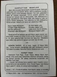 27 MAYIS 2003 - TAKVİM YAPRAĞI - DOĞUM GÜNÜ HEDİYESİ - BÜYÜK SAATLİ MAARİF TAKVİMİ - NACİ KASIM - HARPUT'TAN MANİLER - 1960 DARBESİ - HURŞİT PAŞA