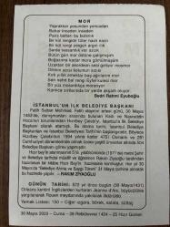 30 MAYIS 2003 - TAKVİM YAPRAĞI - DOĞUM GÜNÜ HEDİYESİ - BÜYÜK SAATLİ MAARİF TAKVİMİ - RAKIM ZİYAOĞLU - BEDRİ RAHMİ EYUBOĞLU - İSTANBUL'UN İLK BELEDİYE BAŞKANI - JEANNE D'ARC ROUEN MEYDANINDA YAKILDI