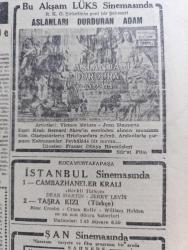 Cumhuriyet Gazetesi - 10 Ekim 1956 - Hürriyet Partisinin Lideri Fevzi Lütfi Karaosmanoğlu CHP'yi İtham Etti - Ticaret Bakanı Zeyyat Mandalinci Dün Gece Amerika'dan Geldi - Dinamo Takımı Fenerbahçe'nin Dolmabahçe Stadında Maçı Fotoğraf - Yunanlılar Sahillerimizdeki Bir Adayı Tahkim Etmeye Kalkıştılar - Kraliçe Süreyya Boşanmıyor - Memlekete Traktör Kaydıyla Giren Lüks Otomobil Fotoğraf- Ulubatlı Hasan Tatbikatı - Don Camillo'nun Küçük Alemi Yazan G. Guareschi Yazı Dizisi - Aşktan Da Üstün Yazan Elizabeth Gaskell Yazı Dizisi - Tramvaylar Tamamen Kaldırılmayacak - Oniki Adada Üsler Yazan Ömer Sami Coşar - Bir Haftada Sigara Bıraktıktan Hap - Rusya'da Çingeneler Kanun Dışı - Aslanları Durduran Adam Bu Akşam Lüks Sinemasında - Ankara İstanbul Radyosu Programı - Bulmaca - Napoleon Şan Sinemasında - Adalet İsrail'e Gidiyor - Beynelmilel Olimpiyat Komitesine Dört Türk Atletinin İsmi Verildi - Ekrem Koçak - Fahir Özgüder - Osman Coşgül