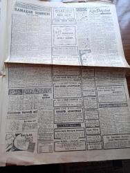 Cumhuriyet Gazetesi - 14 Nisan 1957 - Son 25 Yıldanberi Görülmemiş Kuraklık Tehlikesi - Türkiye Almanya Dostluğu İlerliyor - Adnan Menderes Tunus'a Gidecek - Tevfik İleri Vazifesine Başlıyor - Kıbrıs Meselesi Üzerinde Çalışmalar Devam Ediyor -  Oğuz Toktamış'ın Sahibi Olduğu Yeni Halk Gazetesi Dün Toplattırıldı -  İsmet İnönü Kasım Gülek'in Ratip Tahir Burak'a Yolladığı Telgraf -Moskova Patriği Aleksis Makarios'u Tebrik Etti - 50 Yıl Evvelki Kuleliden Hatıralar  Yazan Hasan Amca Yazı Dizisi - Kırkıncı Oda Yazan Peride Celal Yazı Dizisi -  Makarios'a İkinci Mektup Yazan Hasan Ali Yücel Köşe Yazısı Münir Nurettin Selçuk Londra'da Ameliyat Oldu - Ürdün Suriye Arasında Gerginlik -  -  Pe Re Ja Limon Kolonyası - Bulmaca -  Ümitsiz Saatler Filmi Atlas Sinemasında - Bir Sanayi Sitesi Kurulacak - Denizaltılarımızla 1500 Erin Katıldığı Tatbikat - Beden Terbiyesi Umum Müdürü Değişiyor Mu - Vildan Aşir Savaş - Ziya Ozan - Galatasaray Beykoz'a Puan Kaptırdı - Atletizm Sezonu Açıldı -