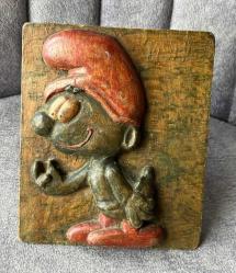 EL EMEĞİ OYMA AHŞAP ŞİRİNLER FİGÜRÜ.  KOLEKSİYONLUK NADİR . SOL ÜST KÖŞESİNDE MEHMET İMZASI MEVCUT