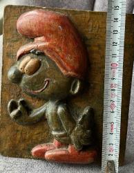 EL EMEĞİ OYMA AHŞAP ŞİRİNLER FİGÜRÜ.  KOLEKSİYONLUK NADİR . SOL ÜST KÖŞESİNDE MEHMET İMZASI MEVCUT