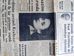 Cumhuriyet Gazetesi - 5 Eylül 1957 - Demokrat Parti İdarecileri Seçime Karar Verdiler - Üç Muhalefet Partisinin Müşterek Tebliği - Haysiyet Divanına Verilecek Demokrat Partililer - Bunlar Arasında Kurucu Fuat Köprülü'de Var - Ürdün'ün Sevimli Kraliçesi Dina İle Bir Görüşme Yaptık Fotoğraf - Kıbrıs'ta Türklerin Hazırladığı Bombalar - Türkiye'de Doğan Bir Köpek Amerika'da Meşhur Oldu - İblisin Kızı Yazan Guy Des Cars Yazı Dizisi - Resimli Romanımız Batan Geminin Esrarı Yazan Pierre Gordeaux Yazı Dizisi - Cennet Yolu Lale Sinemasında - Yıldırım Adam Elhamra Sinemasında - Irak'taki Türklerin Durumu - Kuruçeşme Sırtlarında 410 Yataklı Büyük Bir Turistik Otel İnşa Edilecek - Galatasaray Kampa Girdi Fenerbahçe Bugün Giriyor - Metin Oktay - Naci Erdem - Beşiktaş'ın Vefa Önünden Mağlup Ayrıldı - Milli Maça Gelecek Romanya Basketbol Takımı Belli Oldu - Fay Temizleme Tozu - Krem Pertev - Asporal Ağrı Kesici - Sağırlar Olimpiyatı Sona Erdi - Adalet Takımında Değişikler Yapılacak - Otel Berlin