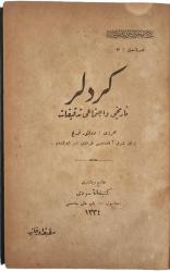 Kürtler (Kürdler). Tarihi ve İctimai Tedkikat - Dr. Fritz
