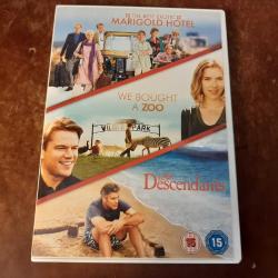 MARIGOLD HOTEL - WE BOUGHT A ZOO - THE DESCENDANTS - 3 DVD  - ORJINAL İNGİLİZCE