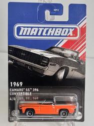 Matchbox 1969 Camaro SS 396 Convertible Diecast Model Araba