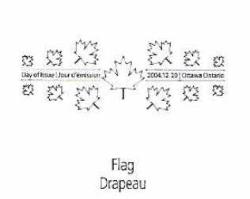 2004 KANADA FDC  Flags and Local Motifs - Self-Adhesive 5p 'le