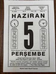 5 HAZİRAN 2003 - TAKVİM YAPRAĞI - DOĞUM GÜNÜ HEDİYESİ - BÜYÜK SAATLİ MAARİF TAKVİMİ - PROF.HİLMİ ZİYA ÜLGEN - CAHİT IRGAT - YAZAR,ARAŞTIRMACI PROF.HİLMİ ZİYA ÜLGEN'İN VEFATI - ÜNLÜ SANATÇI CAHİT IRGAT VEFAT ETTİ - DAS KAPİTAL YAZARI KARL MAX VEFAT ETTİ - NEDENİ..