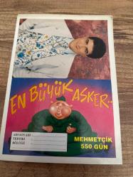 550 günlük asker kartı aydın kartpostal a.ş 17x12 cm   ebatında