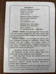 25 TEMMUZ 2003 - TAKVİM YAPRAĞI - DOĞUM GÜNÜ HEDİYESİ - BÜYÜK SAATLİ MAARİF TAKVİMİ - OSCAR WİLDE - CELAL SILAY - 1706 UOLCU TAŞIYAN ADREA DORİA ADLI GEMİ OKYANUS'DA KAZA YAPARAK BATTI - GAZETECİ VE KARİKATÜRİST HULKİ ONARAN'IN VEFATI - BUNDA ŞAŞILACAK NE VAR